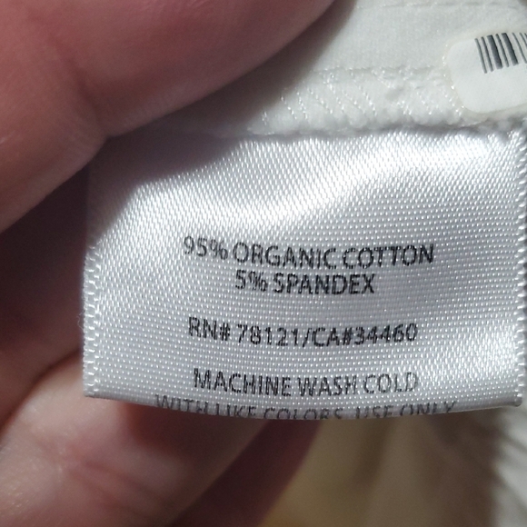 Eileen Fisher White Ankle Cropped Pants Lightweight Relaxed Fit - Picture 7 of 9